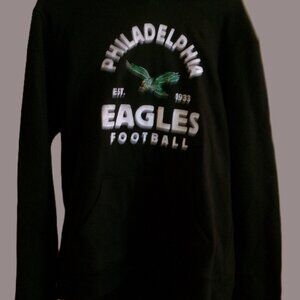 Eagles Men's Fanatic Black Hooded Sweatshirt Size-MediumNEW